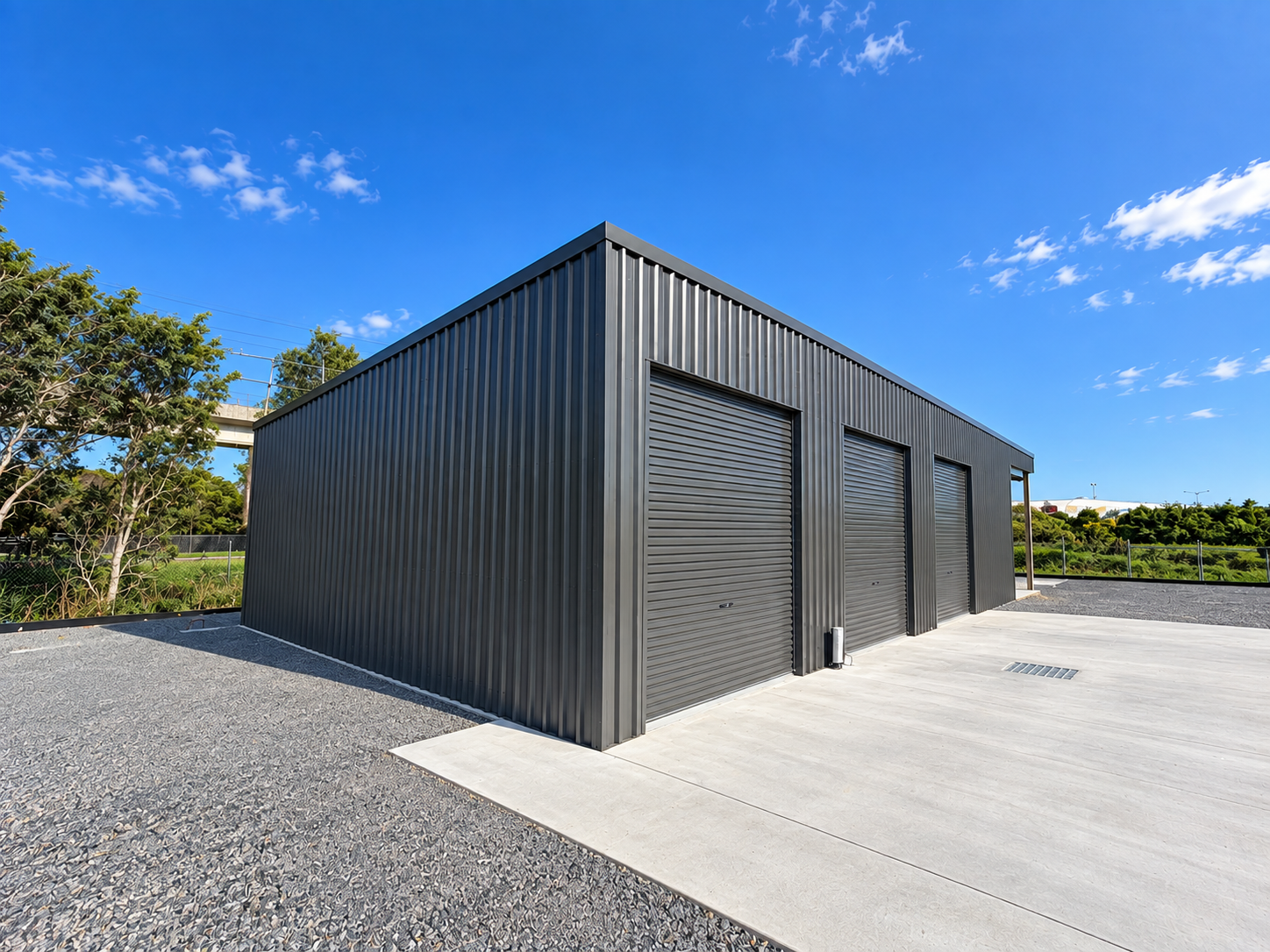 Commercial shed under construction in Queensland